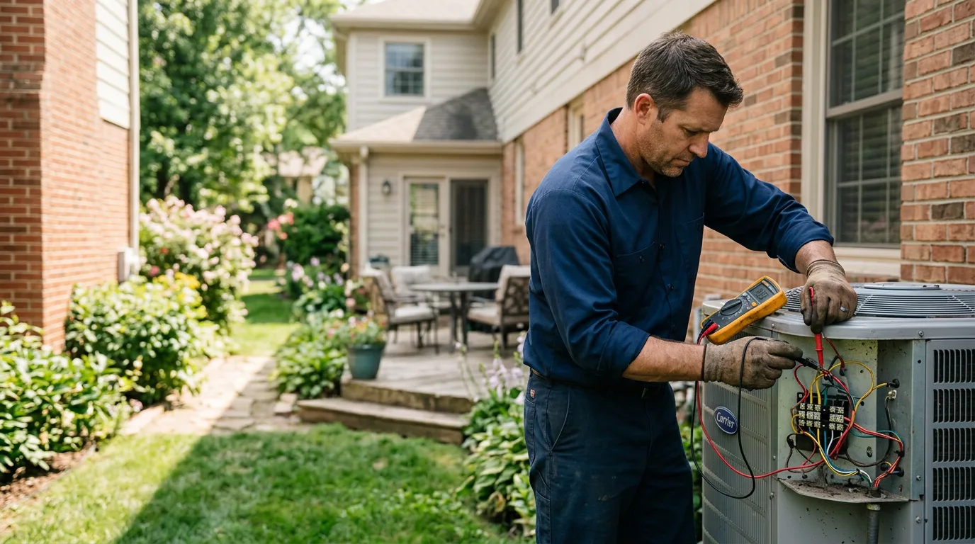 HVAC technician working near Iona, MN